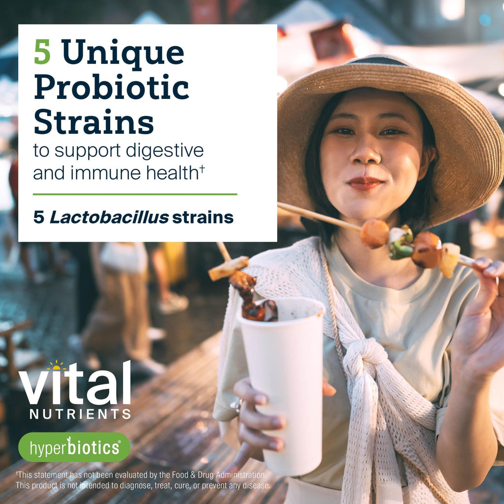 Hyperbiotics Vital Nutrients Prebiotic and Probiotic for Women and Men | 60 Billion CFU | Pre and Probiotics Supports Digestive Health, Constipation, Diarrhea, - FENGGESTORE20