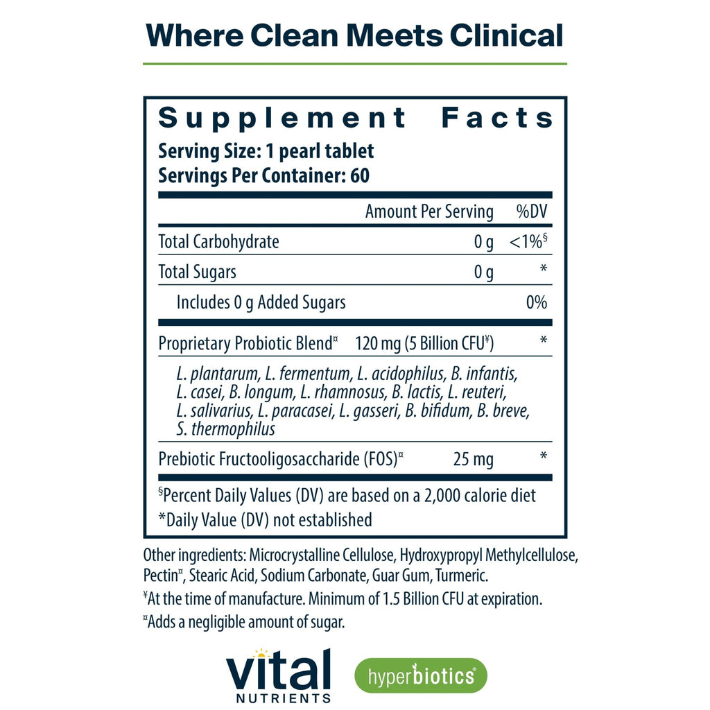 Hyperbiotics Vital Nutrients Pro-15 Prebiotics and Probiotics for Women and Men | 15 Science Backed Strains | Supports Occasional Constipation - FENGGESTORE20