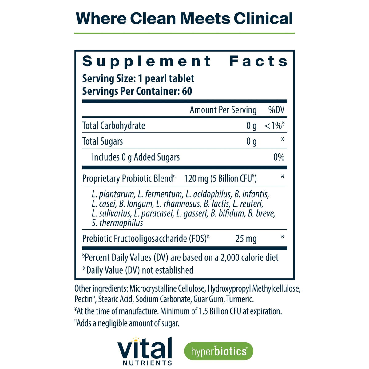 Hyperbiotics Vital Nutrients Pro-15 Prebiotics and Probiotics for Women and Men | 15 Science Backed Strains | Supports Occasional Constipation - FENGGESTORE20