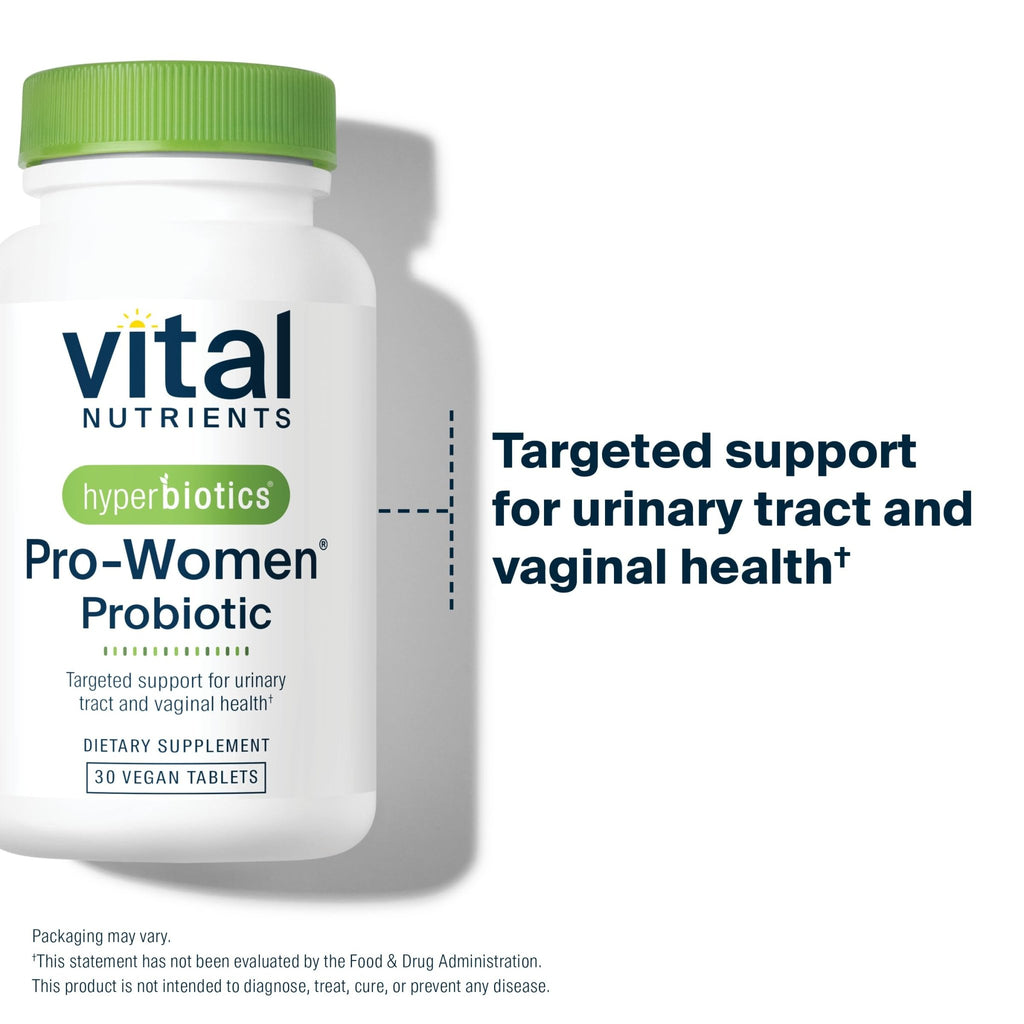 Hyperbiotics Vital Nutrients Pro Women Probiotics for Women | Vaginal Probiotics for PH Balance | Oral Probiotic for Vaginal Health and Urinary Tract Health | 6 Targeted Strains | 30 Vegan Tablets - FENGGESTORE20