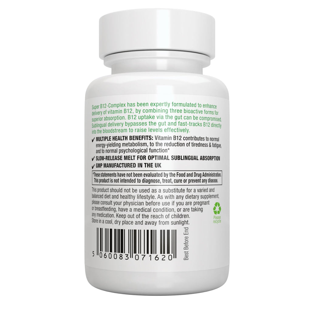 Igennus Sublingual Vitamin B12 Complex 1000mcg, Methylated Methylcobalamin, Adenosylcobalamin & Hydroxocobalamin, High Absorption & Clean, - FENGGESTORE20