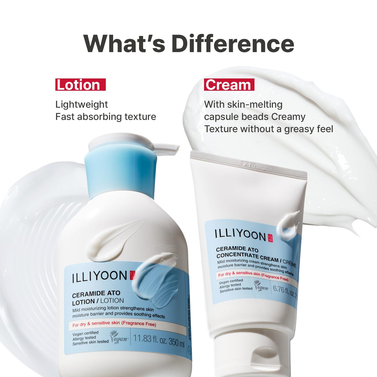 Illiyoon Ceramide Ato Concentrate Cream | Moisturizer for Dry & Sensitive Skin, 100hr Lasting Hydration - FENGGESTORE20