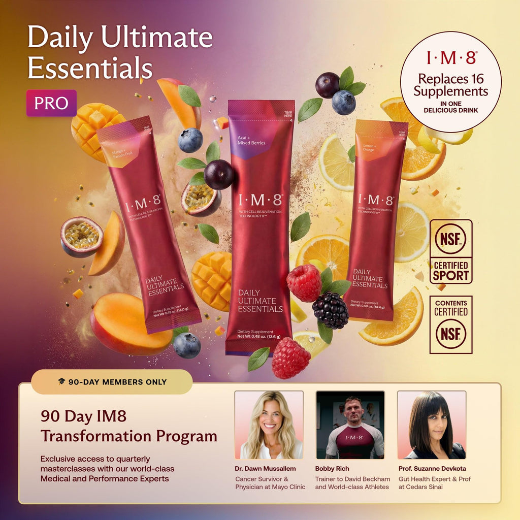 IM8 Daily Ultimate Essentials All-in-One Multivitamin Supplement, 92 Nutrient Rich Ingredients CoQ10, Probiotics, Vitamins, Greens - FENGGESTORE20
