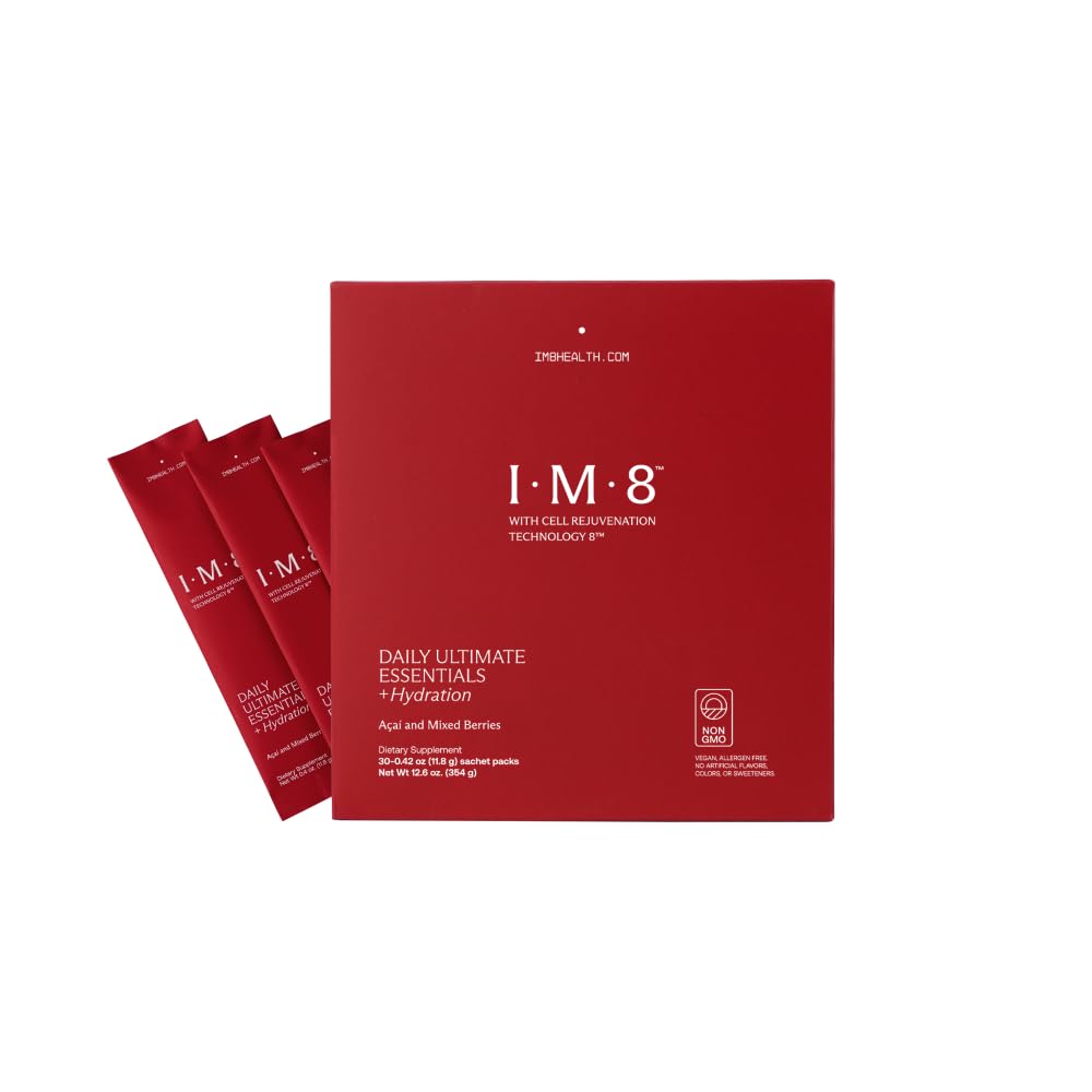 IM8 Daily Ultimate Essentials All-in-One Multivitamin Supplement, 92 Nutrient Rich Ingredients CoQ10, Probiotics, Vitamins, Greens, Gluten Free, Vegan, - FENGGESTORE20