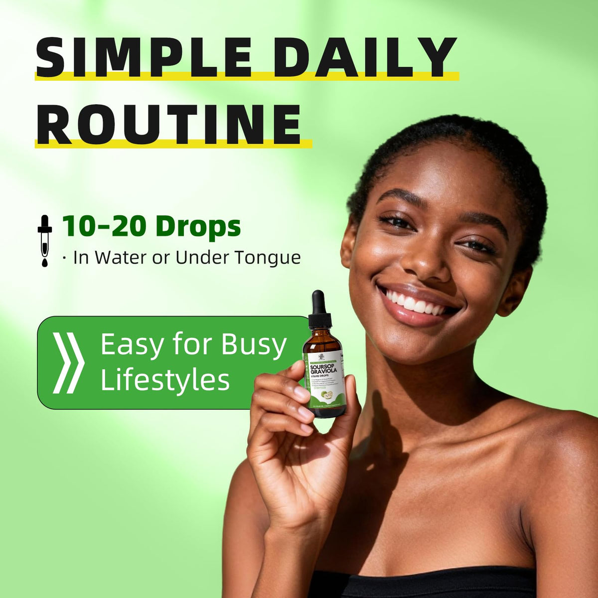 iMATCHME Soursop Graviola Liquid Drop for Cell Support & Regeneration, Immune System and Gut Health Support, Soursop Bitters Liquid - FENGGESTORE20
