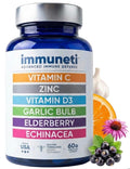 Immuneti Advanced Immune Support – Doctor Formulated 6-in-1 Daily Immunity Supplement – Made in USA – With Vitamin C, D3, Zinc, Elderberry - FENGGESTORE20