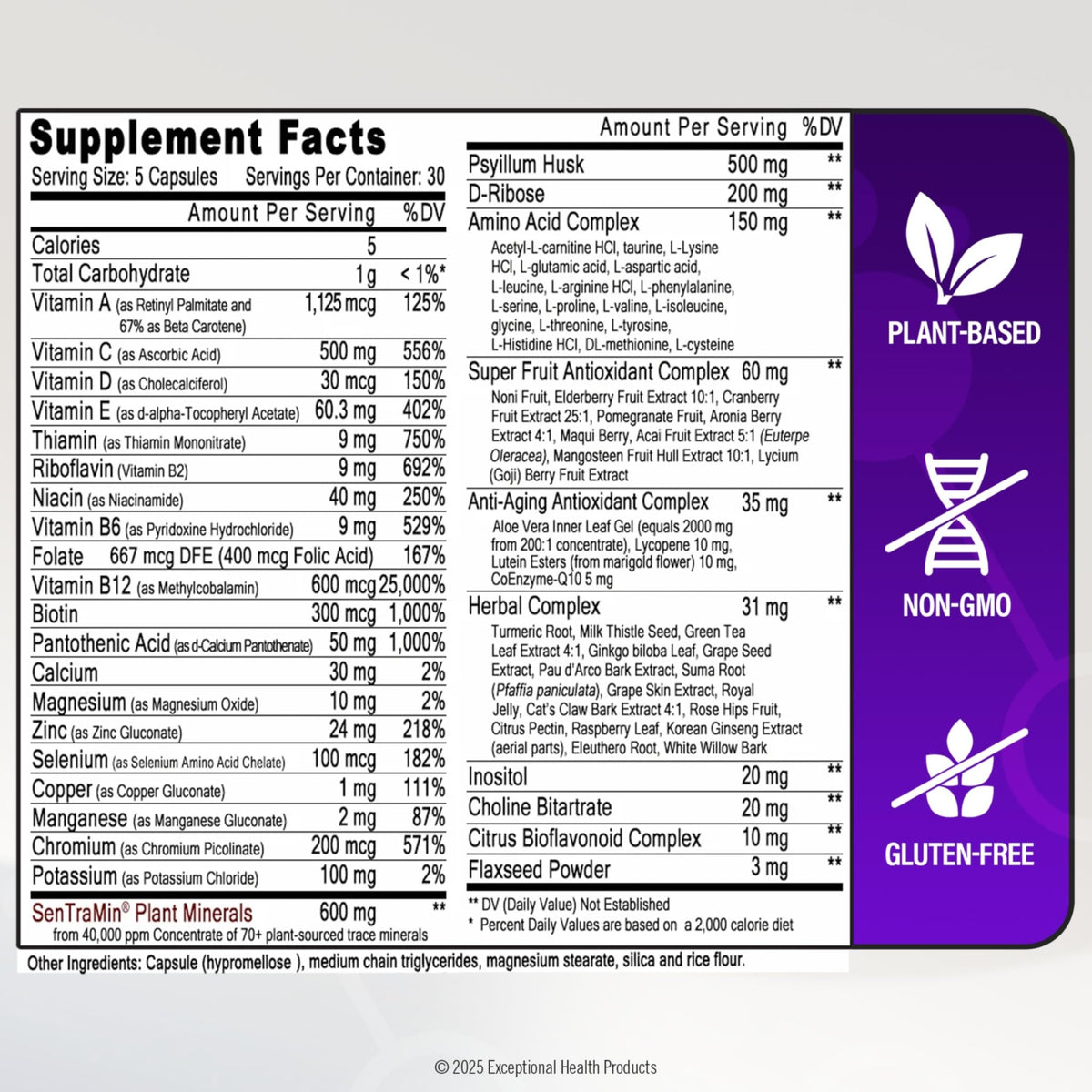 Immuno 150, Immune Support Supplement, Packed with 70 Plant Minerals, 13 Essential Vitamins and 68 Additional Nutrients-150 Vegetable Capsules- Immune Boost for All Age Groups - FENGGESTORE20