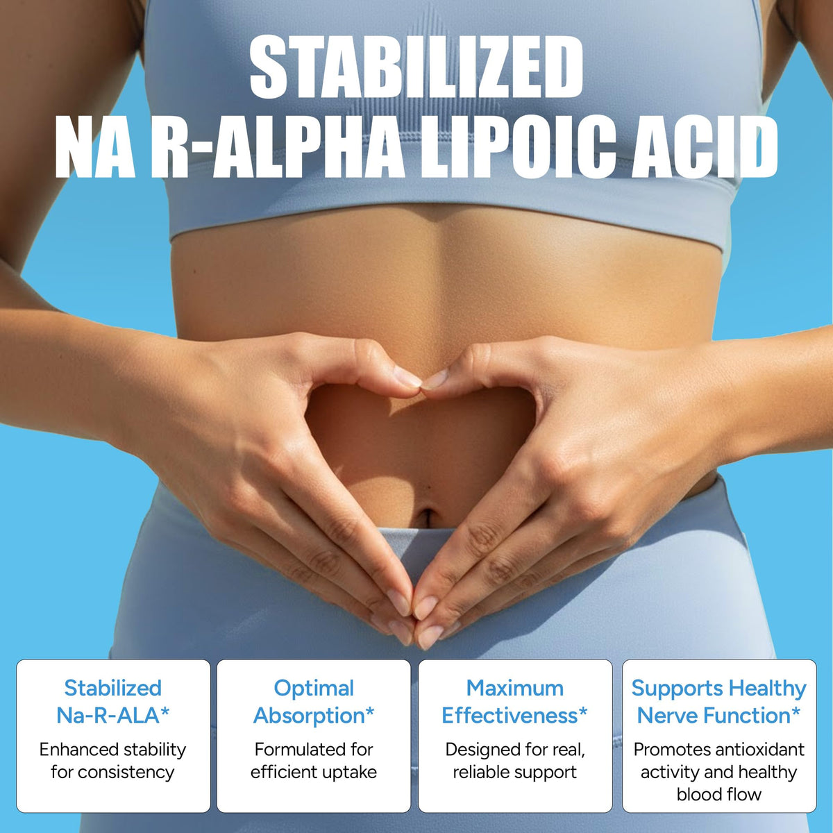 IMMUNOVITES Stabilized R-Alpha Lipoic Acid ((True)) 600mg per Serving [[High Potency & up to 40x Increased Absorption]] - FENGGESTORE20