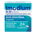 Imodium A-D Diarrhea Relief Caplets with Loperamide HCl, Anti-Diarrheal Medicine to Help Control Symptoms of Diarrhea Due to Acute, Traveler's Diarrhea, HSA/FSA Eligible, 24 ct - FENGGESTORE20