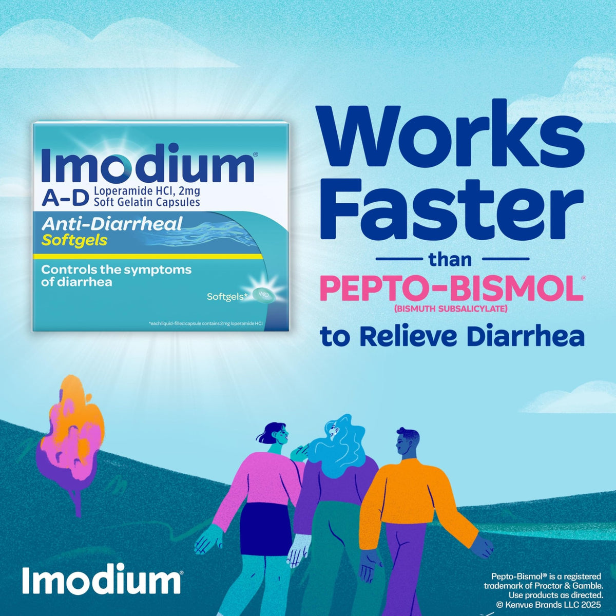 Imodium A-D Fast-Acting Anti-Diarrheal Softgels, Loperamide HCl 2 mg, Travel Essential Diarrhea Relief Medicine for Adults, 24 Count, Anti Diarrhea Pills,Easy to Swallow, for Ages 12+ - FENGGESTORE20