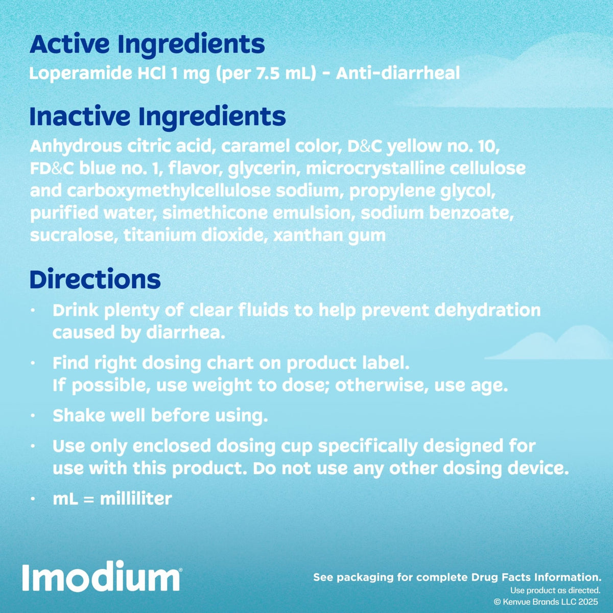 Imodium A-D Liquid Anti-Diarrheal Medicine with Loperamide HCl to Help Control Symptoms of Diarrhea Due to Acute, Traveler's Diarrhea, Mint Flavor, 8 fl. oz - FENGGESTORE20