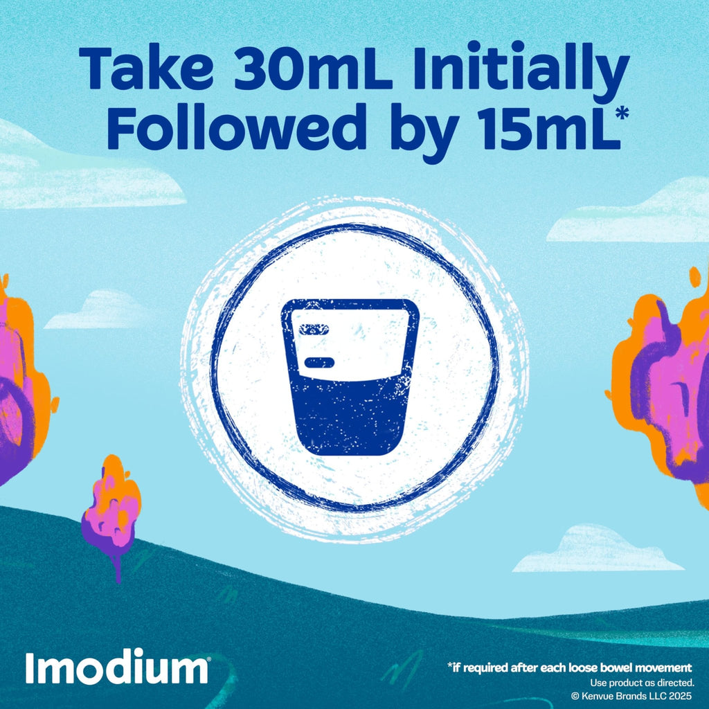 Imodium A-D Liquid Anti-Diarrheal Medicine with Loperamide HCl to Help Control Symptoms of Diarrhea Due to Acute, Traveler's Diarrhea, Mint Flavor, 8 fl. oz - FENGGESTORE20