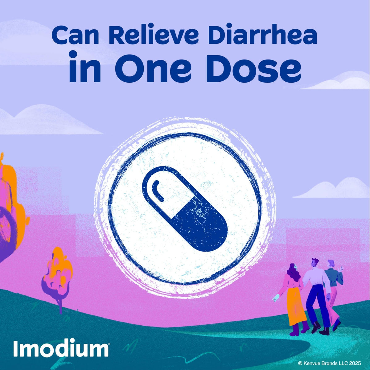 Imodium Multi-Symptom Relief Caplets, Loperamide Hydrochloride & Simethicone Anti-Diarrheal Medicine for the Relief of Diarrhea, Gas, Bloating, Cramps & Pressure, 18 ct - FENGGESTORE20
