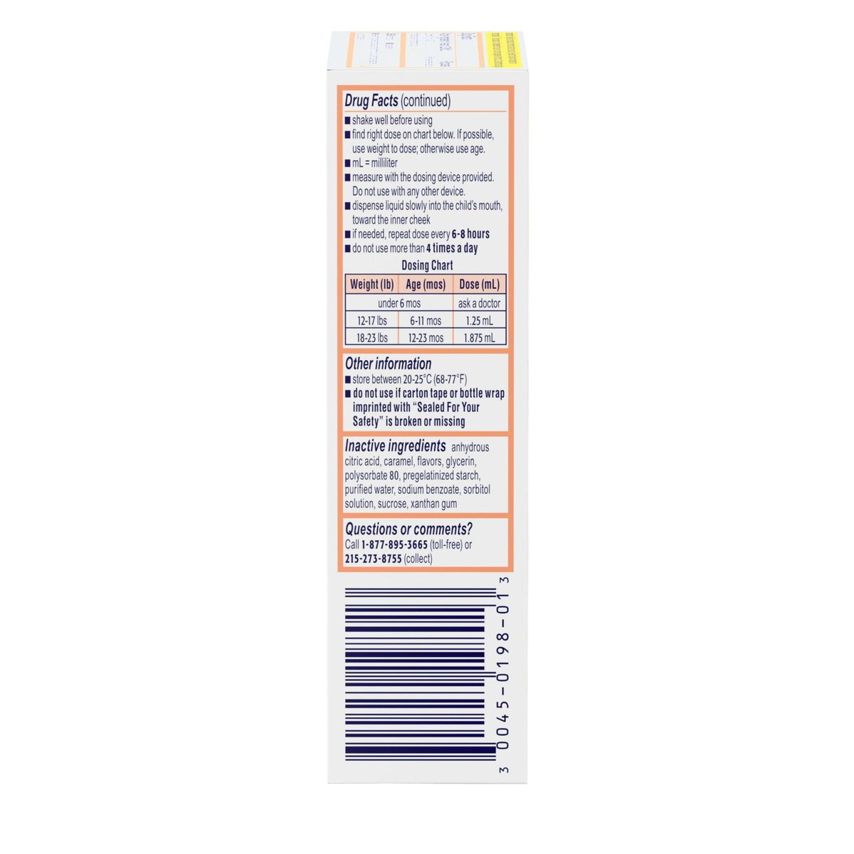 Infants’ Motrin Infant Ibuprofen Oral Suspension Concentrated Drops, NSAID Fever Reducer & Pain Reliever for Babies, Dye Free, Alcohol-Free, Berry Flavor, Includes Enclosed Syringe, 1 fl. oz - FENGGESTORE20