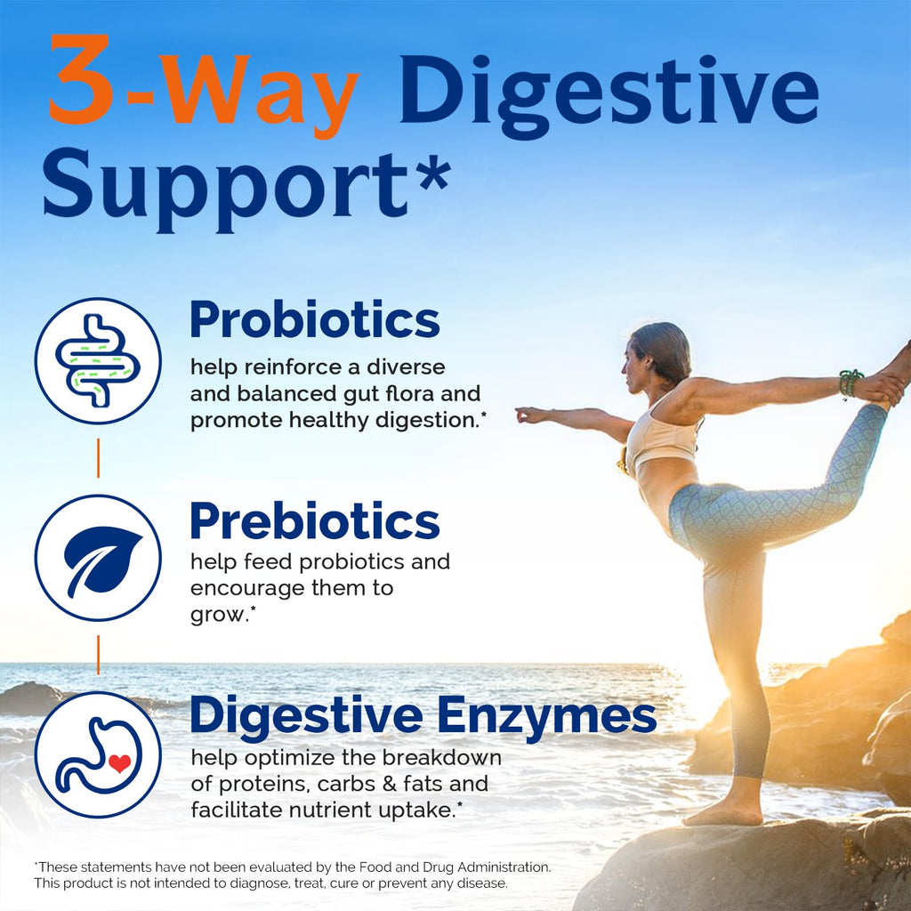 Innate Vitality Probiotics 120 Billion CFUs for Men & Women, 34 Strains with Prebiotics & Digestive Enzymes, Immune & Digestive Health - FENGGESTORE20