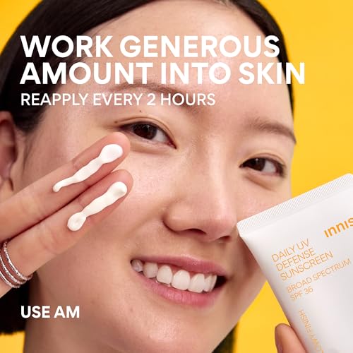 Innisfree Daily UV Defense SPF 36 – Korean Face Sunscreen, Invisible Finish, Broad Spectrum, - FENGGESTORE20