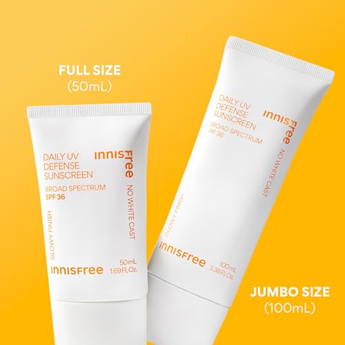 Innisfree Daily UV Defense SPF 36 – Korean Face Sunscreen, Invisible Finish, Broad Spectrum, - FENGGESTORE20
