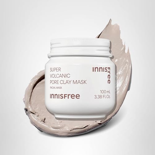 Innisfree Super Volcanic Clay Mask, Premium Korean Skincare with AHA and Natural Clusters for Deep Pore Detox, Gentle Exfoliation, Oil Control - FENGGESTORE20