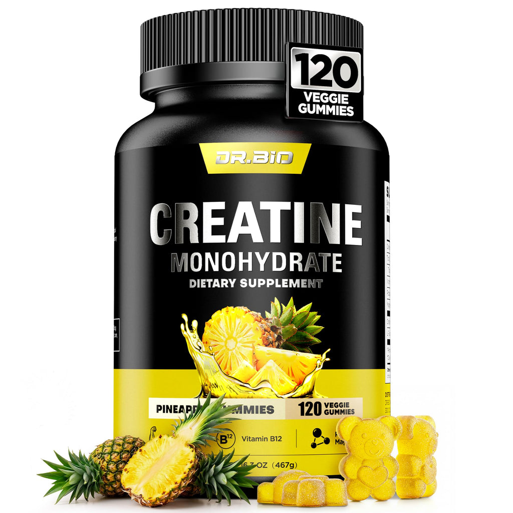 Instant Boost Creatine Monohydrate Gummies, Complex Formula with Real 5000mg Creatine, L-Taurine, B12, Mg & K, Pre-Workout Creatine for Women & Men to Support Energy - FENGGESTORE20