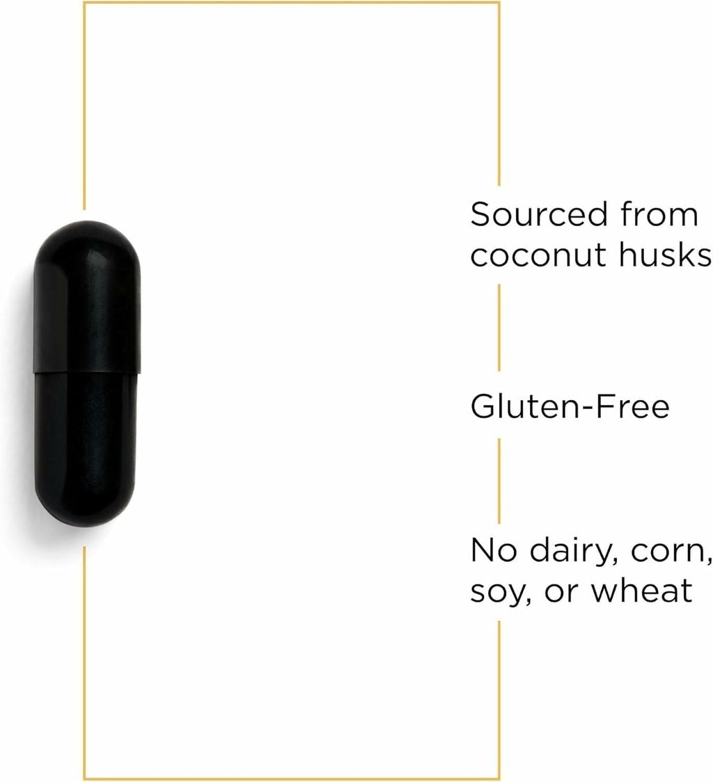 Integrative Therapeutics Activated Charcoal - Digestive & Gut Health Supplement - Effective Gastrointestinal Support - Gluten-Free & Dairy-Free - FENGGESTORE20
