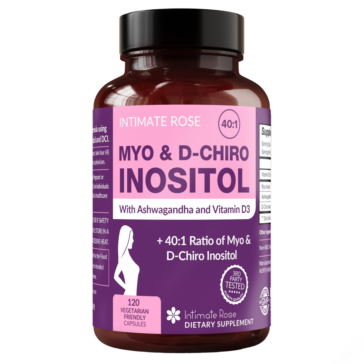 Intimate Rose Myo-Inositol & D-Chiro Inositol Supplement for Women - Hormone Balance & Ovarian Support for Women - FENGGESTORE20