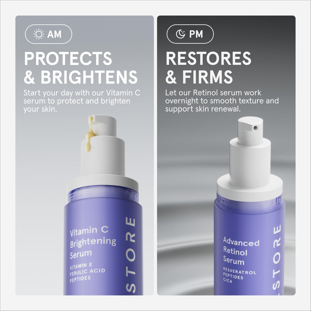iRestore Retinol Serum for Face - 1% Retinol with Peptides & Hyaluronic Acid - Anti Aging Night Serum for Sensitive Skin - Fragrance Free - FENGGESTORE20