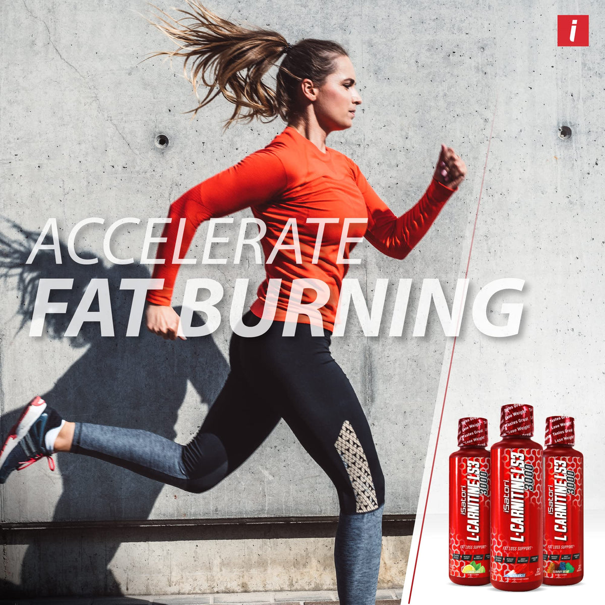 iSatori L-Carnitine LS3 3000, Liquid L-Carnitine with Acetyl L-Carnitine, L-Carnitine L-Tartrate, Stimulant Free Pre Workout, Low Calories, Sugar, Gluten, - FENGGESTORE20
