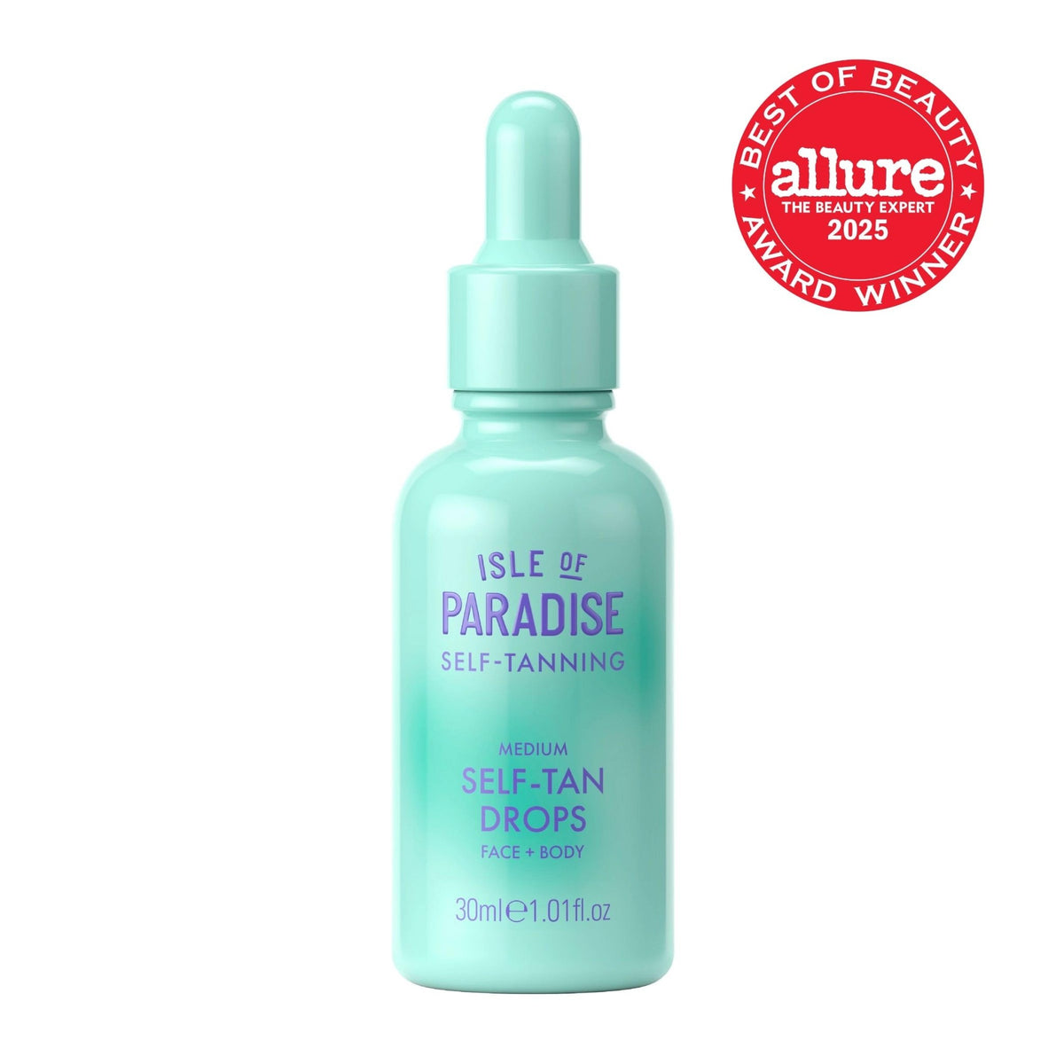 Isle of Paradise Self Tanning Face & Body Drops- Medium, Self Tanner Drops for a Natural Bronze, Long-lasting Tan - FENGGESTORE20