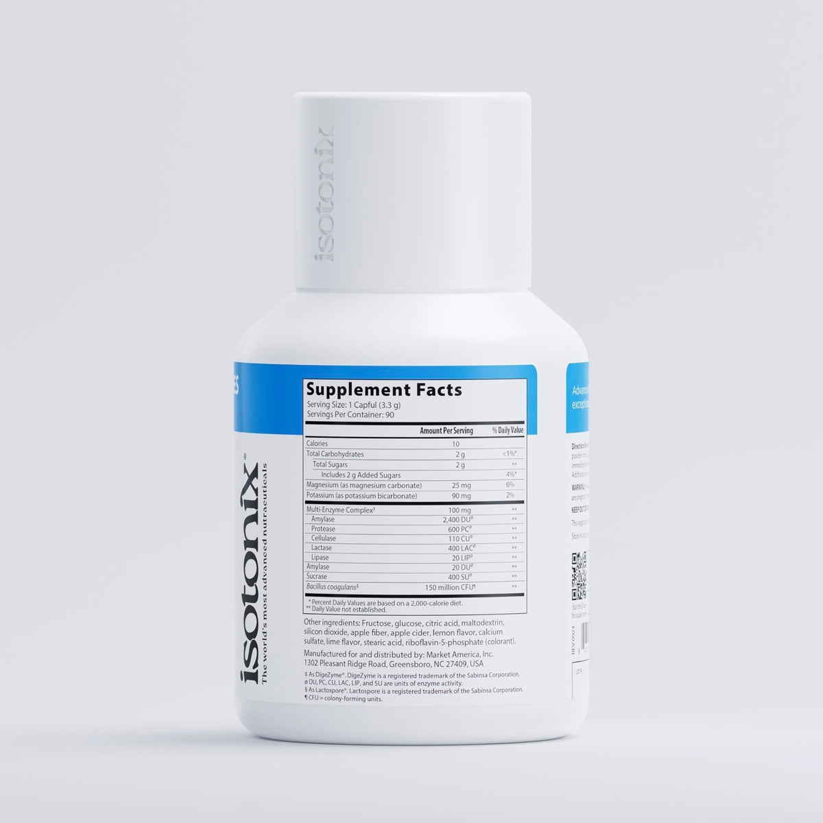 Isotonix® Digestive Enzymes with Probiotics | DigeZyme® Multi-Enzyme Complex & Lactospore® Bacillus Coagulans | Nutrient Absorption, Gut Balance & Digestive Health - FENGGESTORE20