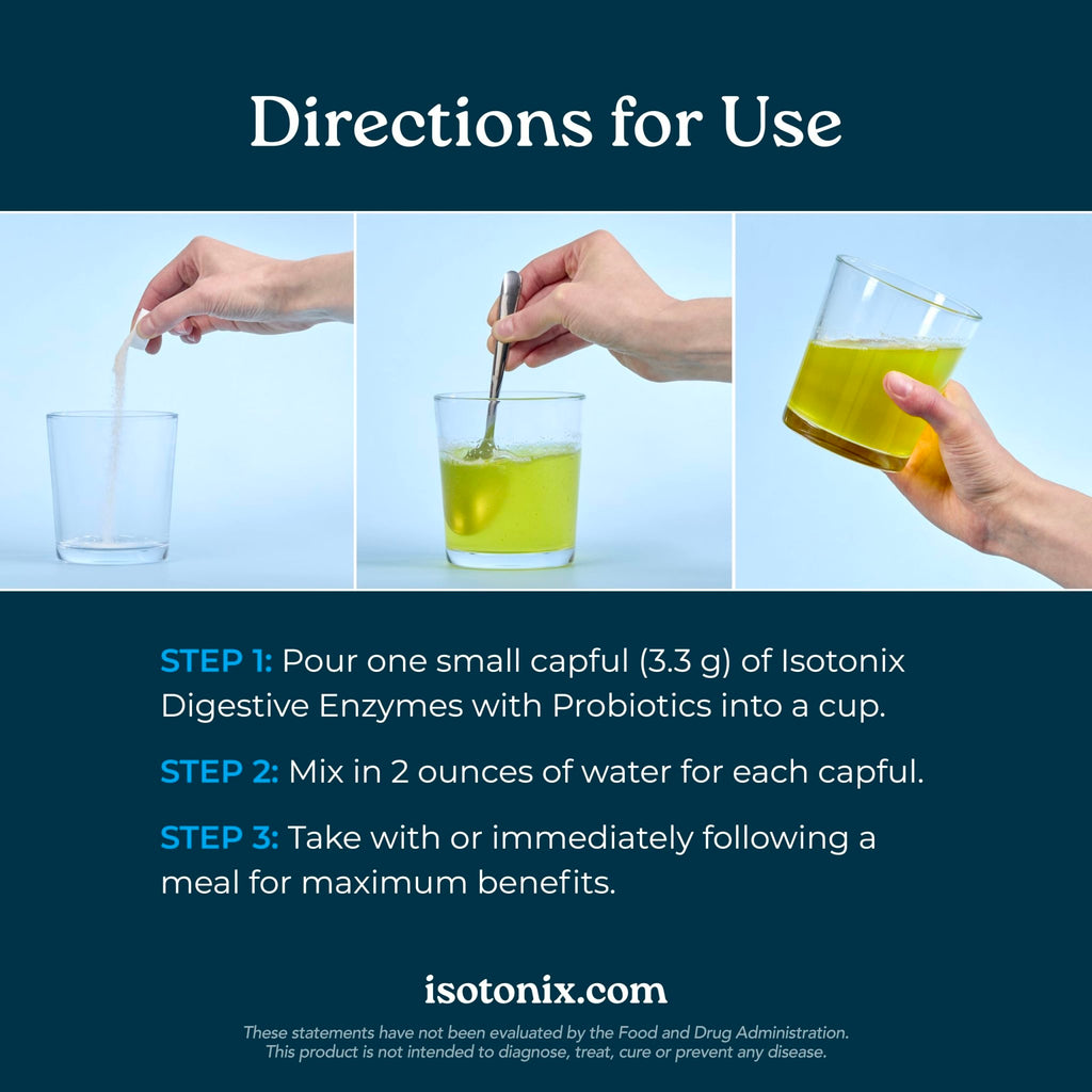 Isotonix® Digestive Enzymes with Probiotics | DigeZyme® Multi-Enzyme Complex & Lactospore® Bacillus Coagulans | Nutrient Absorption, Gut Balance & Digestive Health - FENGGESTORE20