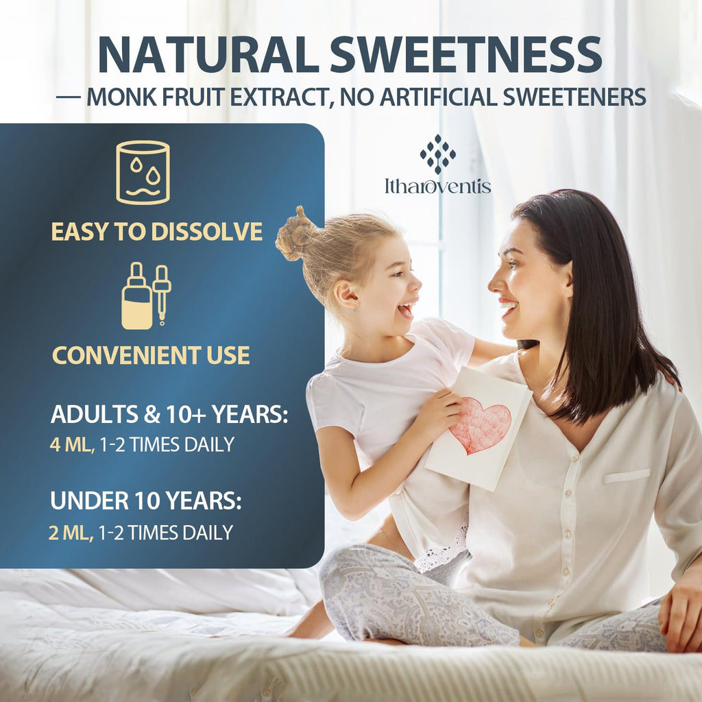 Itharoventis Zeolite Drops for Kids and Adults, Zeolite Clinoptilolite Liquid with Methyl Vitamin B12 & D3 for Gut & Speech, - FENGGESTORE20
