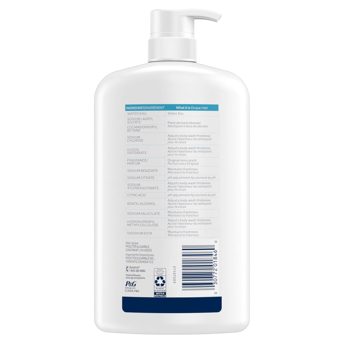 Ivory Body Wash, Designed for the Whole Family, Gentle Formula, Free of Dyes Heavy Perfumes Parabens Phthalates & Silicones - FENGGESTORE20