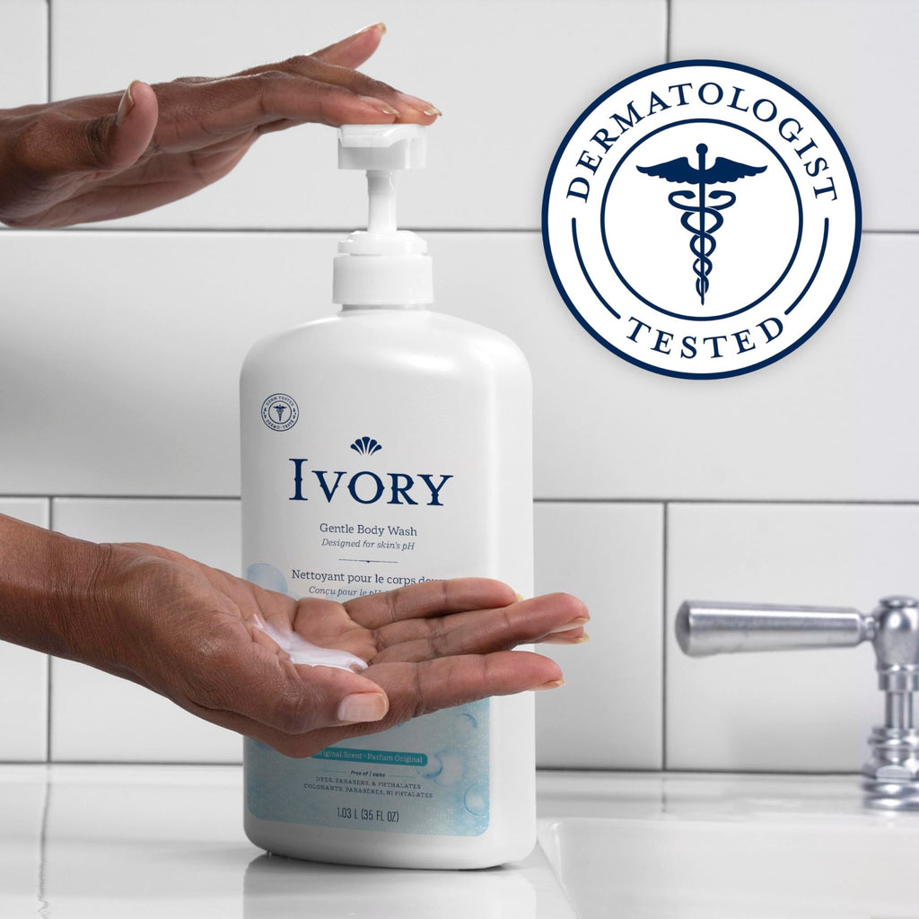 Ivory Body Wash, Designed for the Whole Family, Gentle Formula, Free of Dyes Heavy Perfumes Parabens Phthalates & Silicones - FENGGESTORE20
