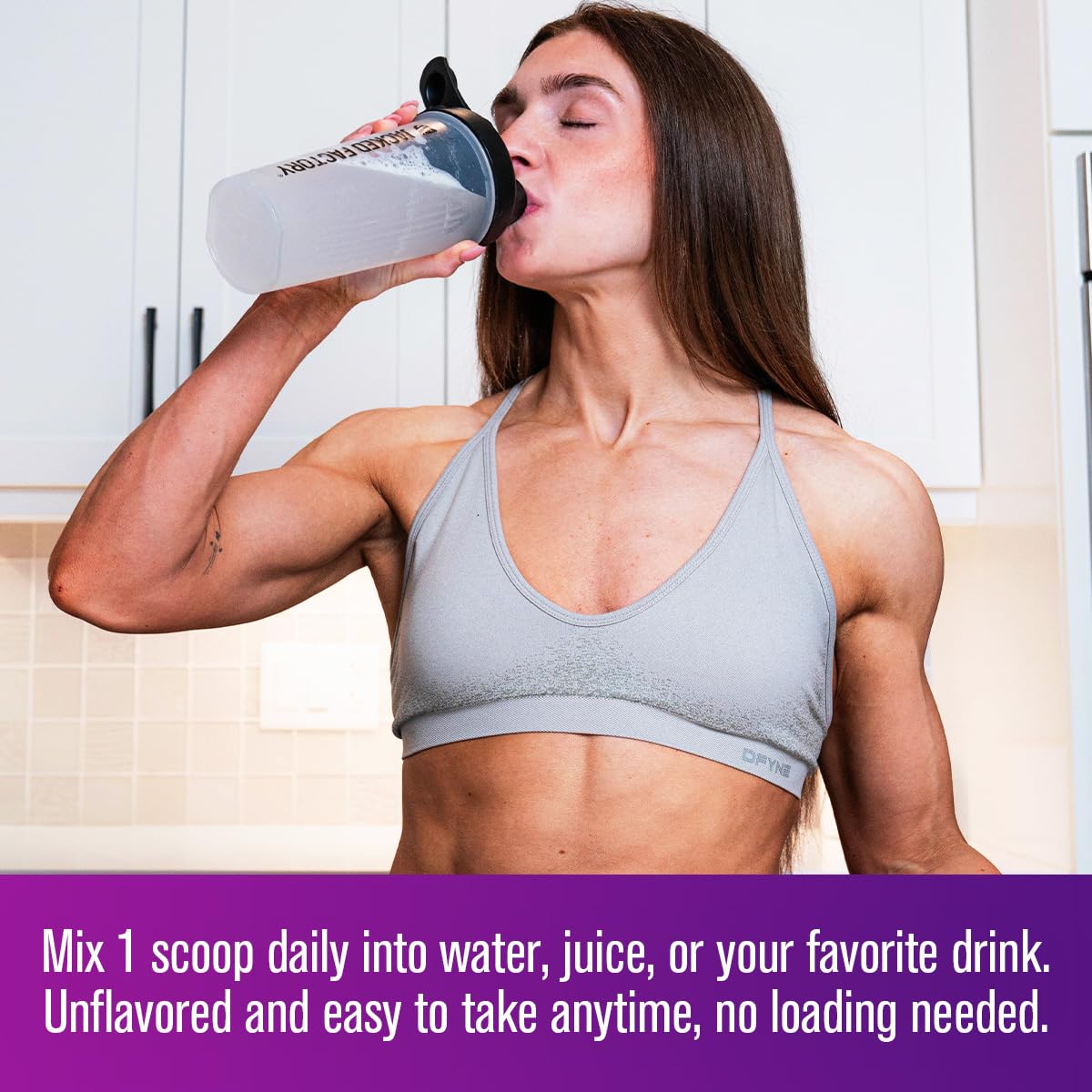 Jacked Factory Creatine for Women - Creatine Monohydrate with Collagen + Colostrum to Support Workout Performance, Lean Muscle Growth, Healthy Hair, Skin, - FENGGESTORE20