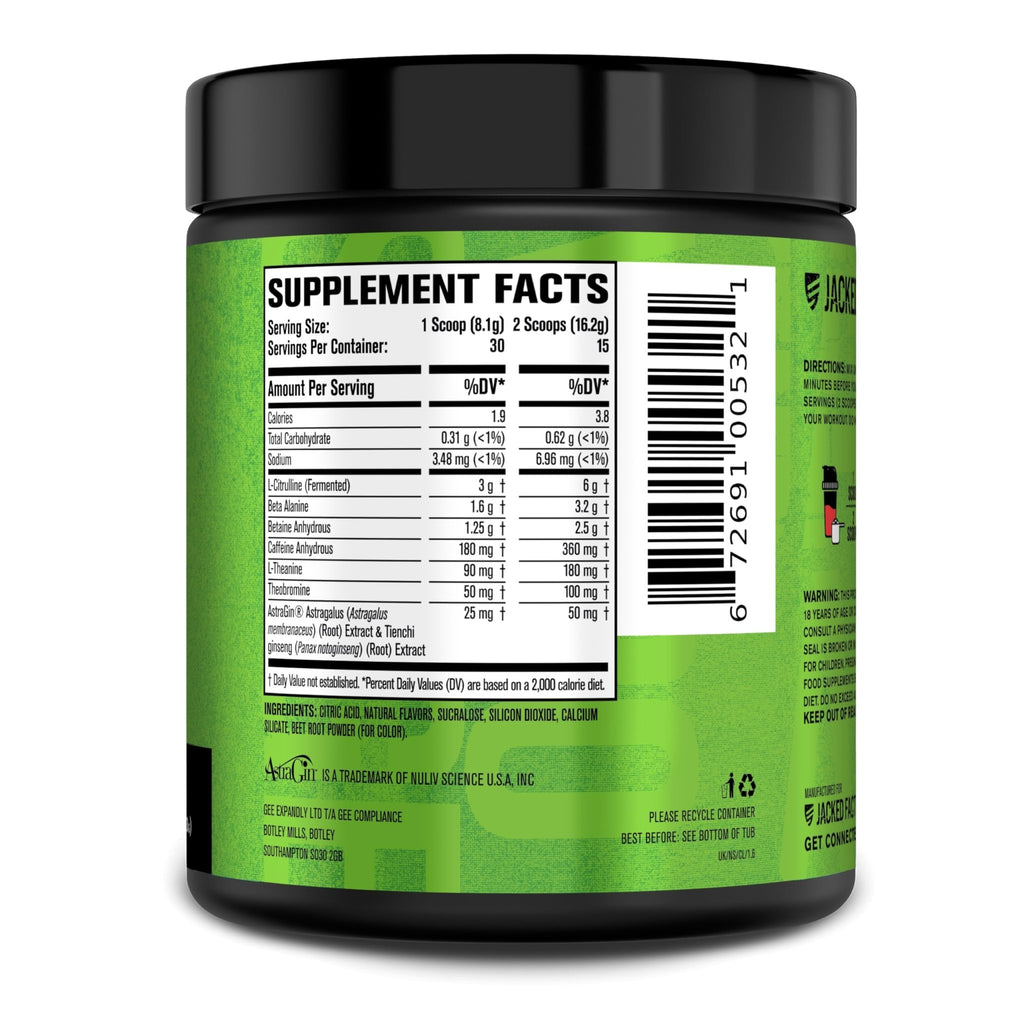 Jacked Factory NITROSURGE Pre Workout Supplement - Endless Energy, Instant Strength Gains, Clear Focus, Intense Pumps - NO Booster & Preworkout Powder with Beta Alanine - 30 Servings, Cherry Limeade - FENGGESTORE20