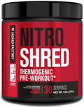 Jacked Factory NITROSURGE Shred Pre Workout Supplement - Energy Booster, Instant Strength Gains, Sharp Focus, Powerful Pumps - Nitric Oxide Booster & PreWorkout Powder - 30Sv, Fruit Punch - FENGGESTORE20