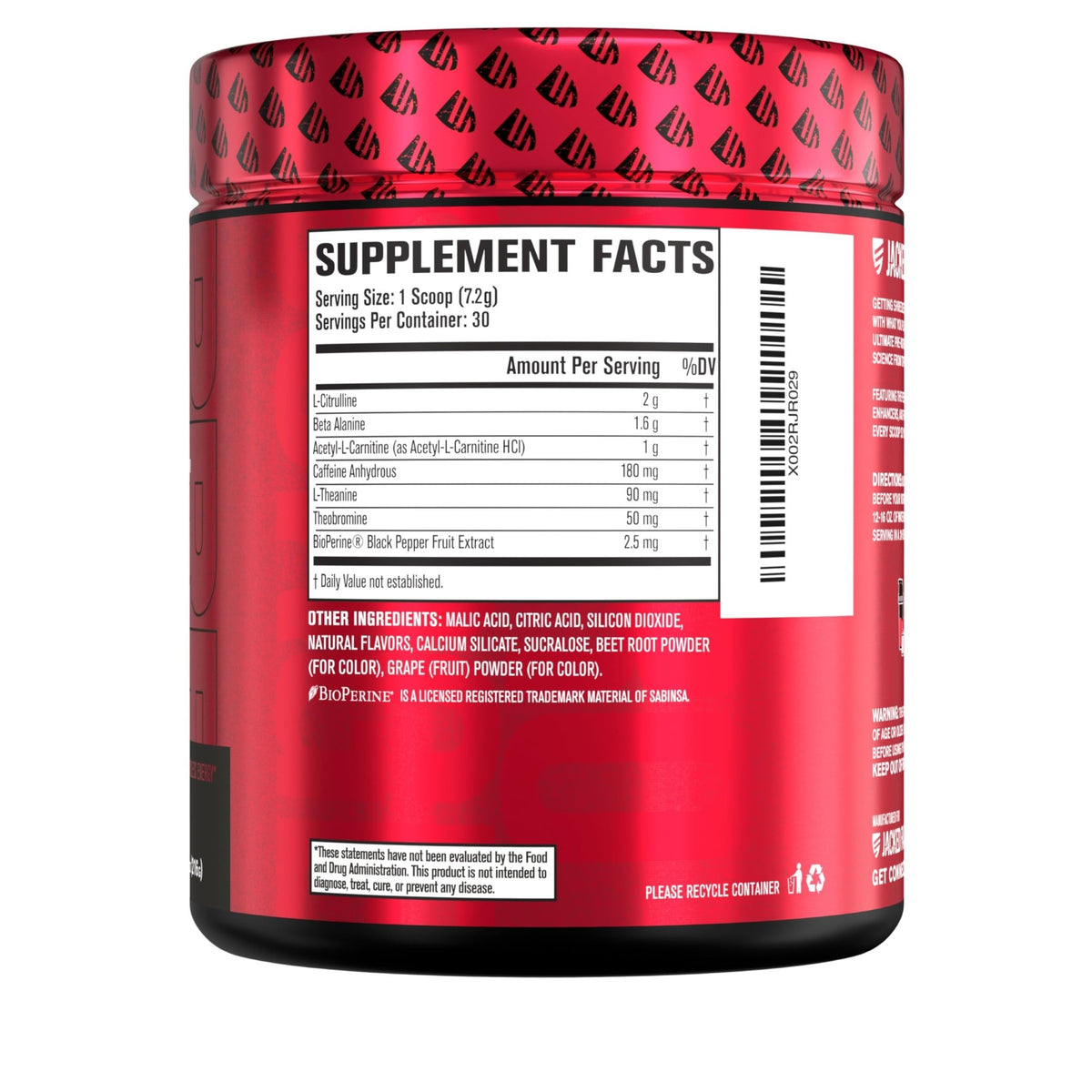 Jacked Factory NITROSURGE Shred Pre Workout Supplement - Energy Booster, Instant Strength Gains, Sharp Focus, Powerful Pumps - Nitric Oxide Booster & PreWorkout Powder - FENGGESTORE20