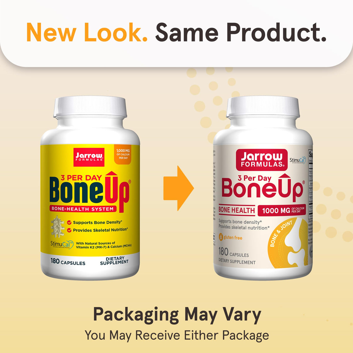 Jarrow Formulas BoneUp Three Per Day for Bone Density and Skeletal Nutrition, Includes Vitamin D3, K2 (as MK-7) and Calcium - FENGGESTORE20