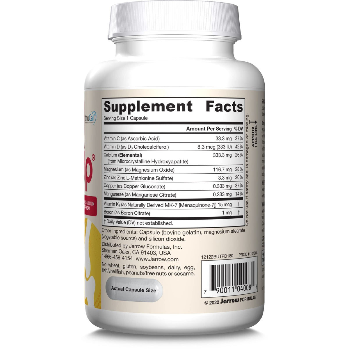 Jarrow Formulas BoneUp Three Per Day for Bone Density and Skeletal Nutrition, Includes Vitamin D3, K2 (as MK-7) and Calcium - FENGGESTORE20