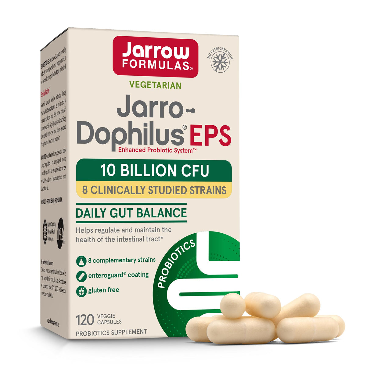 Jarrow Formulas Jarro Dophilus Probiotics 10 Billion CFU - Probiotic Supplement Capsules for Digestive Health & Gut Health for Women and Men - FENGGESTORE20