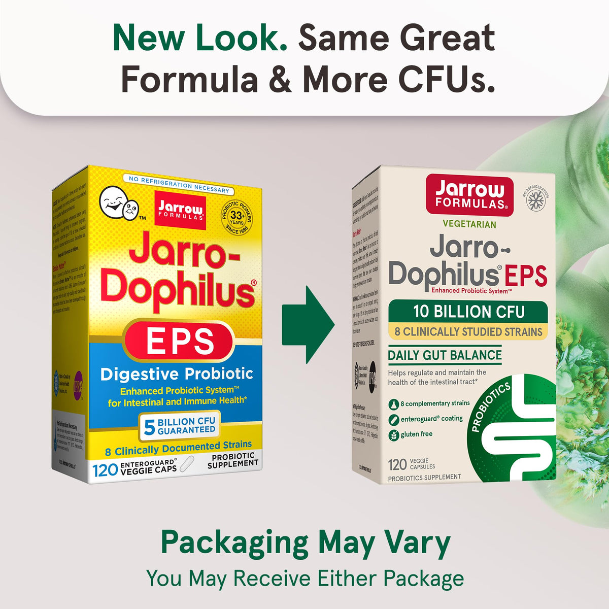 Jarrow Formulas Jarro Dophilus Probiotics 10 Billion CFU - Probiotic Supplement Capsules for Digestive Health & Gut Health for Women and Men - FENGGESTORE20