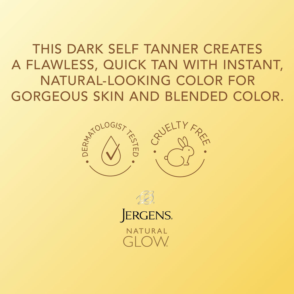 Jergens Natural Glow Instant Sun Body Mousse, Self Tanner for Light Bronze Tan, Sunless Tanning Body Bronzer - FENGGESTORE20
