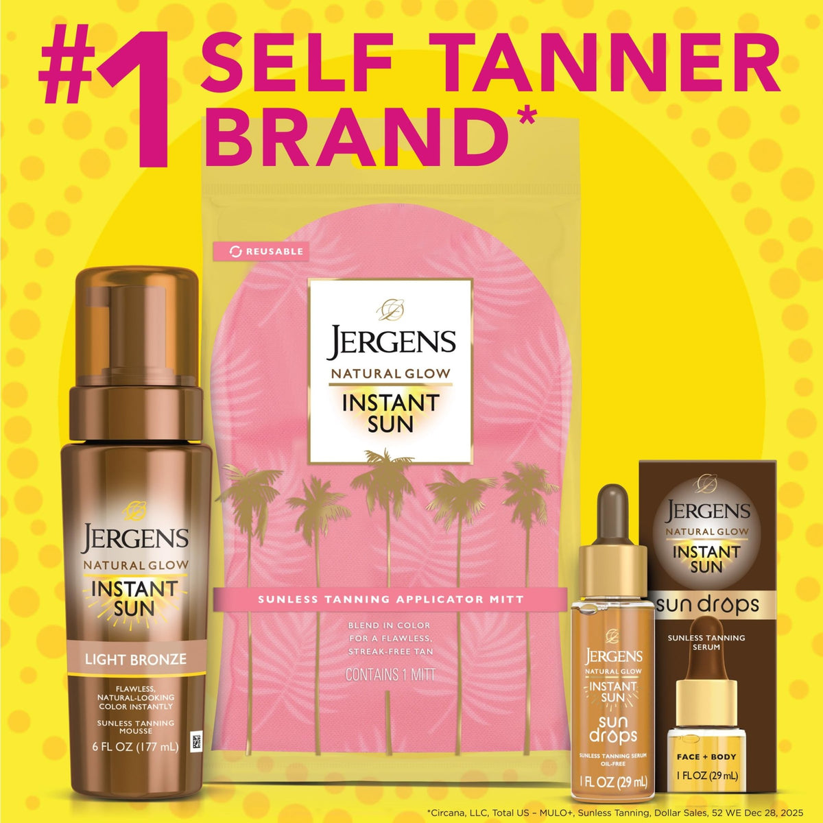 Jergens Natural Glow Instant Sun Drops, Sunless Tanning for Face and Body, Instant Sun Bronzing Drops, Oil Free, 1 Fl Oz - FENGGESTORE20