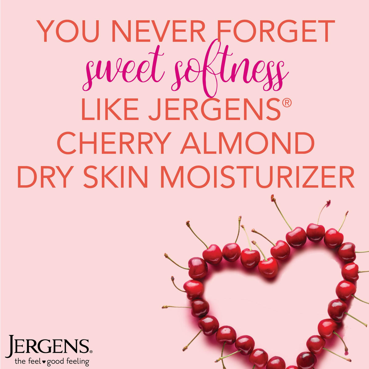 Jergens Original Scent Dry Skin Body Lotion, Hand and Body Moisturizer, Cherry Almond Essence - FENGGESTORE20
