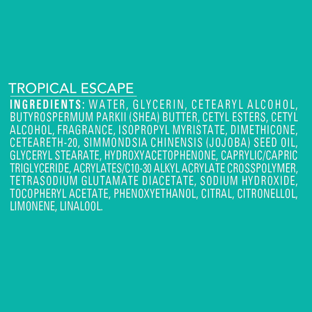 Jergens Shea Fusion Tropical Escape Body Lotion, Moisturizer with Shea Butter & Vitamin E, 14 Fl Oz - FENGGESTORE20