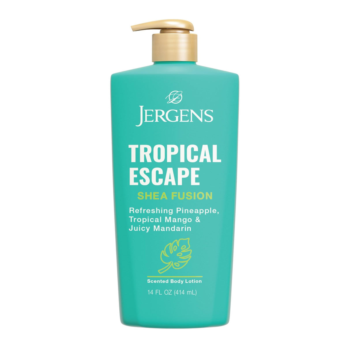 Jergens Shea Fusion Tropical Escape Body Lotion, Moisturizer with Shea Butter & Vitamin E, 14 Fl Oz - FENGGESTORE20