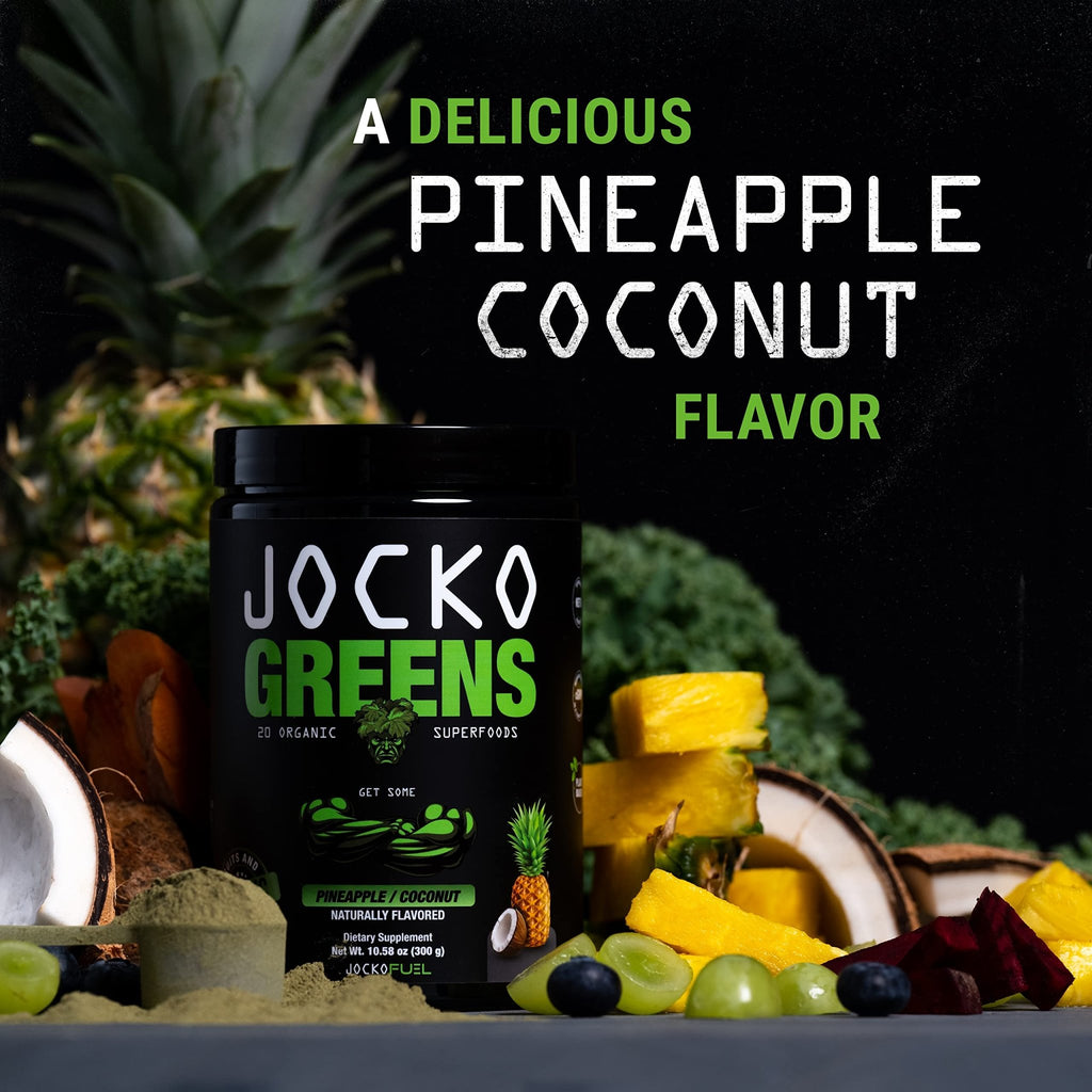 Jocko Fuel Daily Greens Powder - Premium Organic Greens Superfood Powder for Gut Health, Digestion, Bloating, Immune Support with Spirulina, Chlorella, - FENGGESTORE20
