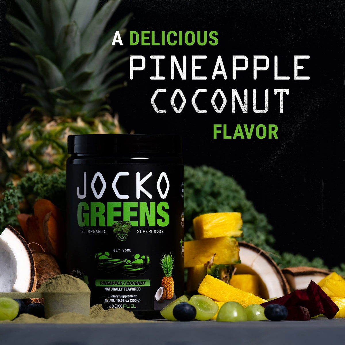 Jocko Fuel Daily Greens Powder - Premium Organic Greens Superfood Powder for Gut Health, Digestion, Bloating, Immune Support with Spirulina, Chlorella, - FENGGESTORE20