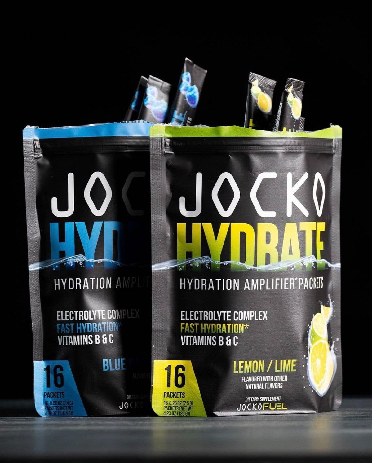 Jocko Fuel Hydrate Electrolytes Powder Packets Low Sugar - Hydration Amplifier Packets for Recovery, Dehydration, & Exercise - with Vitamins B6, B12 & C - FENGGESTORE20
