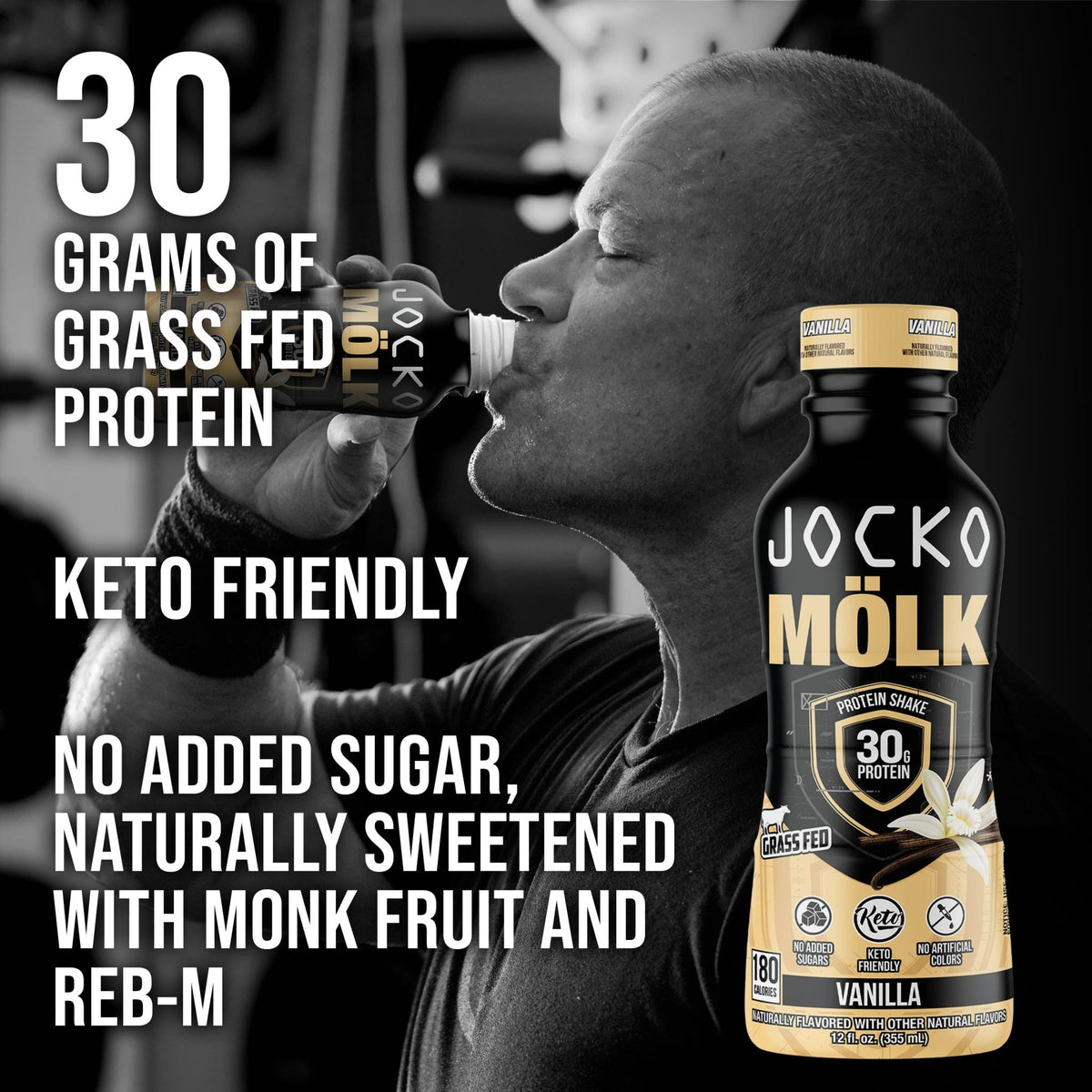 Jocko Fuel Protein Shake Bundle - Vanilla and Chocolate (24 Count) - FENGGESTORE20